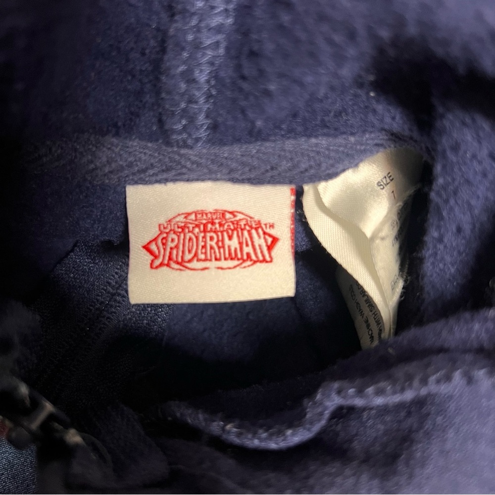 Kids Marvel Ultimate Spiderman Hoodie Sweater Size 7 - Picture 4 of 5
